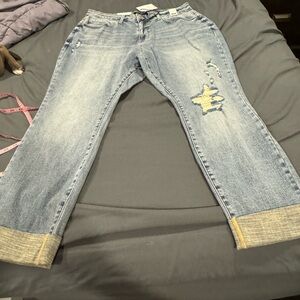 Judy blue 20W boyfriend for new with tags distressed jeans